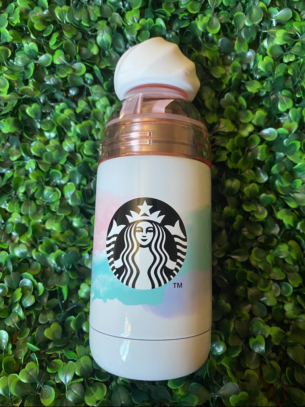 Starbucks Coffee Tumbler Travel Mug Stainless Japan Whip Cream RARE 12 oz 2018